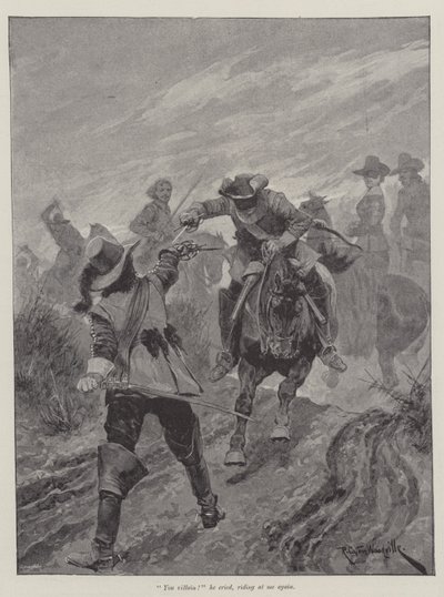 Sotto la veste rossa, di Stanley J Weyman da Richard Caton Woodville junior